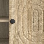 vidaXL Meuble TV Chêne Sonoma 102 x 34 5 x 50 cm Bois d'ingénierie