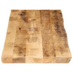 vidaXL Dessus de table bord vivant 110x40x3 8 cm bois de manguier brut