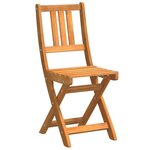 vidaXL Ensemble bistrot 3 Pièces Marron Bois d'acacia massif
