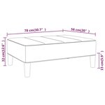 Vidaxl repose-pied gris 78x56x32 cm similicuir