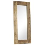 vidaXL Miroir Bois massif de manguier 50 x 110 cm