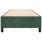 vidaXL Cadre de lit Vert foncé 90x190 cm Velours