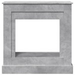 VidaXL Cadre de cheminée gris béton 90x30x90 cm bois d'ingénierie