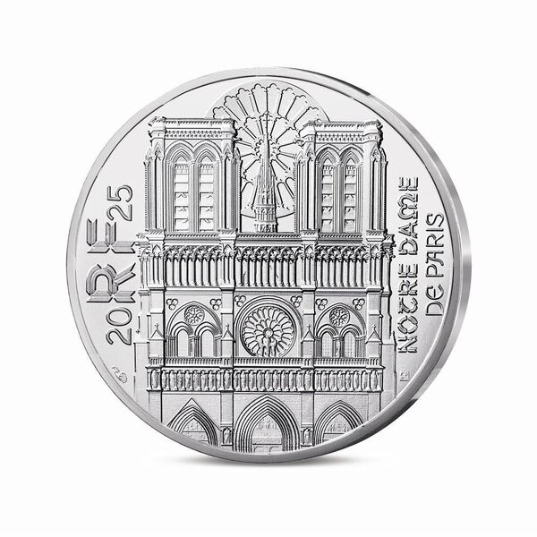Notre-Dame de Paris Monnaie de 10€ Argent