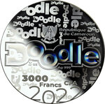 Pièce de monnaie en Argent 3000 Francs g 93.3 (3 oz) Millésime 2022 De Doodle EXPLORATION OF SPACE