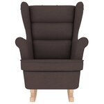 vidaXL Chaise à bascule marron foncé 74x90x102 cm tissu