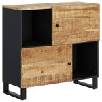 vidaXL Buffet avec 2 portes 80x33x75 cm bois massif de manguier
