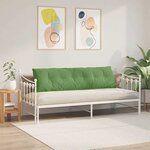 vidaXL Coussin de Dos Vert clair 180 x 50 cm Tissu en velours côtelé