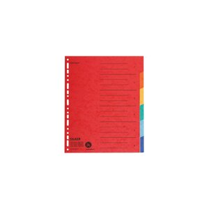 Intercalaires A4+ 6 Positions En Carte Recyclée - Couleurs Assorties - X 20 - Falken