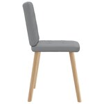 vidaXL Chaises à manger lot de 4 gris clair tissu