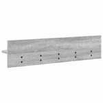 vidaXL Porte-manteau mural avec étagère Sonoma gris 80 x 10.5 x 18 cm
