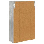 vidaXL Armoire murale de salle de bain Gris Béton 40 x 16 x 62 5 cm