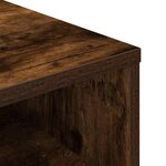 vidaXL Bibliothèque chêne fumé 34x31x80 cm bois d'ingénierie
