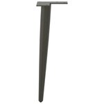 vidaXL Pieds de table basse coniques 4 pièces Anthracite 42-43 cm Acier