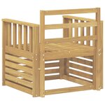 vidaXL 2 Pièce Ensemble de canapés d'extérieur Bois d'Acacia Massif