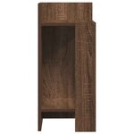 vidaXL Tables d'appoint 2 Pièces avec étagère chêne marron 25 5x27x60 cm