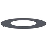 vidaXL Anneau d'arbre plat Anthracite Ø40 / 70 cm Acier
