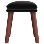 vidaXL Repose-pied Noir 45x29 5x35 cm Velours