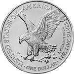 Pièce de monnaie en Argent 1 Dollar g 31.1 (1 oz) Millésime 2024 Artificial Intelligence USA CYBER WOLF