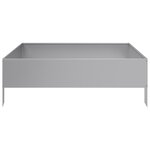 vidaXL Lit surélevé de jardin 100x100x33 5 cm acier inoxydable