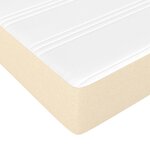 vidaXL Matelas de lit à ressorts ensachés Crème 90x190x20 cm Tissu