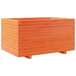 vidaXL Jardinière cire marron 90x60x49 5 cm bois de pin massif