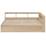 vidaXL Lit bibliothèque sans matelas 180x200 cm bois massif de pin