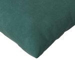 vidaXL Coussins de canapé 2 Pièces Vert foncé 145 x 40 cm