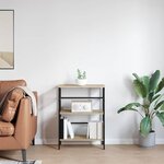 vidaXL Étagère Chêne Sonoma 60 x 29 5 x 81 cm Bois d'ingénierie