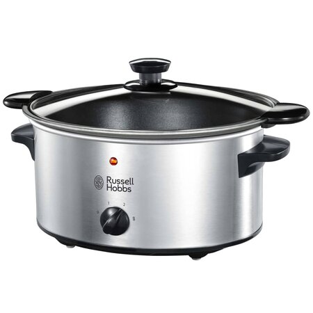 Russell hobbs mijoteuse cook@home avec casserole chauffante 3 5 l