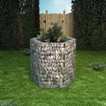 vidaXL Lit surélevé à gabion hexagonale 100x90x100 cm