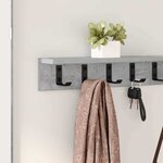 vidaXL Porte-manteau mural Gris béton 100 x 10 5 x 10 5 cm