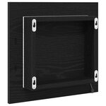 vidaXL Miroir de salle de bain LED Chêne Noir 40x8.5x37 cm