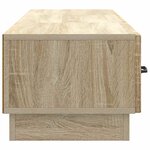 vidaXL Meuble TV Chêne Sonoma 147 x 34 5 x 27 cm Bois d'ingénierie