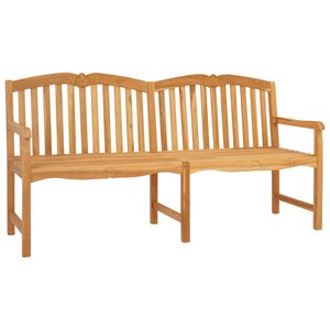vidaXL Banc en Bois Sculpté en Rose 180 5 x 60 x 96 cm Naturel