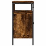 vidaXL Armoire lavabo de salle de bain chêne fumé 60x30x60 cm