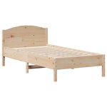vidaXL Cadre de lit sans matelas 90x190 cm bois de pin massif