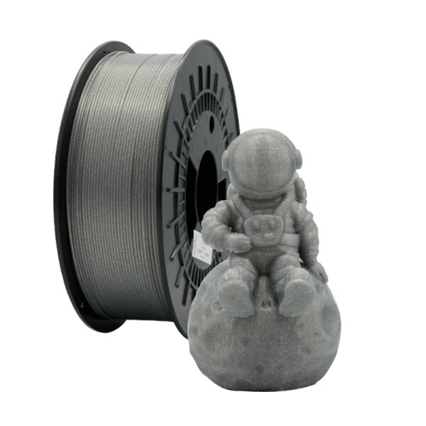 Filament PLA GLITTER 3D - Diamètre 1 75 mm - Bobine de 1 kg - Couleur Argent