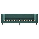 vidaXL Lit de jour avec matelas vert foncé 80x200 cm velours