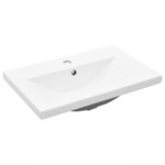 vidaXL Armoire lavabo de salle de bain et bassin intégré chêne sonoma