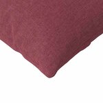 vidaXL Coussins de canapé 2 Pièces Bordeaux 145 x 40 cm tissu