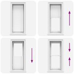 vidaXL Store plissé 50x100 cm Blanc