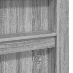 vidaXL Cadre de lit superposé avec bureau Gris Sonoma 75 x 190 cm