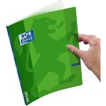 Cahier OPENFLEX agrafé 24 x 32 cm 96 pages grands carreaux 90g vert OXFORD
