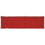 vidaXL Chaise de terrasse avec repose-pied et coussin Acacia solide