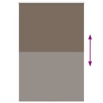 vidaXL Store enrouleur occultant café 150x210cm largeur du tissu