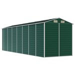 vidaXL Abri de jardin vert 191x640x198 cm acier galvanisé