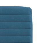 vidaXL Chaises à manger lot de 4 Bleu Velours