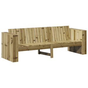vidaXL Canapé de jardin 3 places 185.5x60x62 cm en bois traité