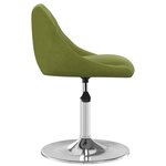 vidaXL Chaises pivotantes à manger lot de 2 vert clair velours